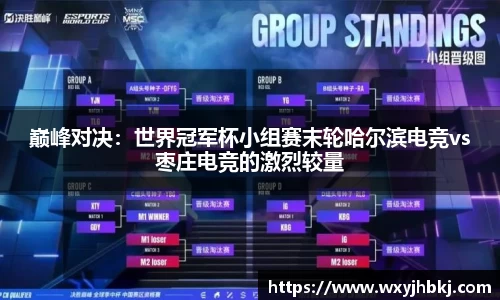 巅峰对决：世界冠军杯小组赛末轮哈尔滨电竞vs枣庄电竞的激烈较量